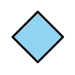 Large Blue Diamond SVG Icon